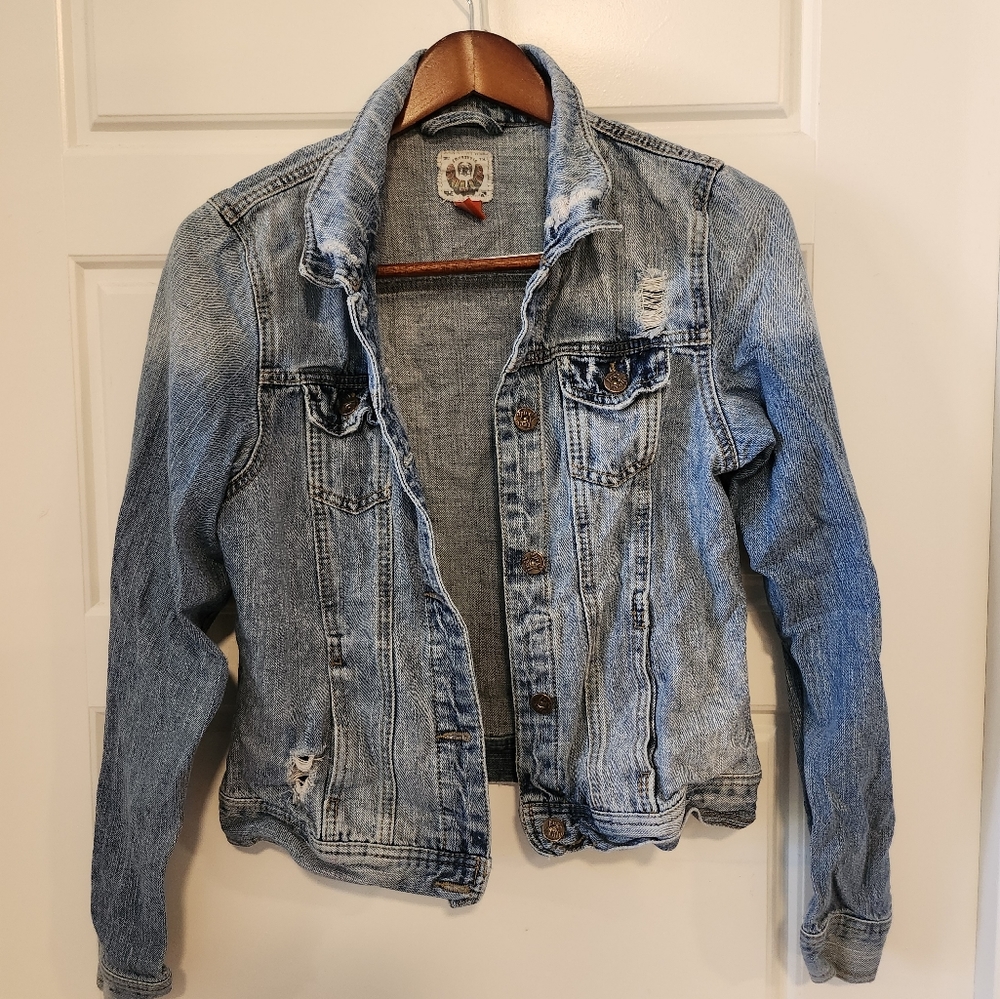 Distressed Jean Jacket